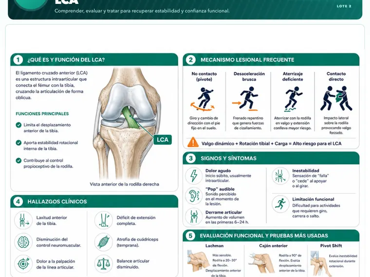 Mapa visual: Ligamento Cruzado Anterior